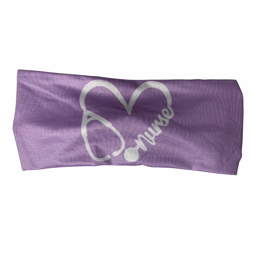 Purple Nurse Heart Band