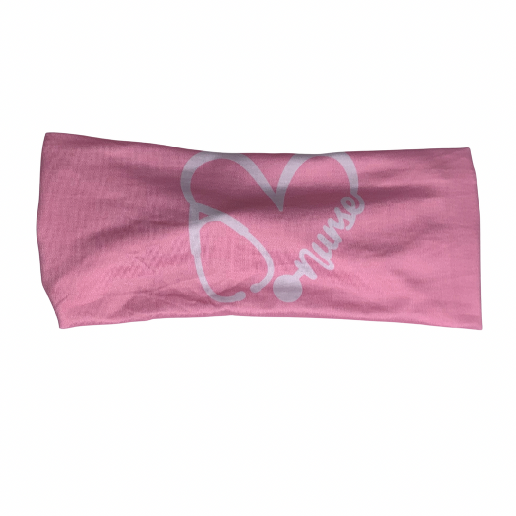 Pink Nurse Heart Band