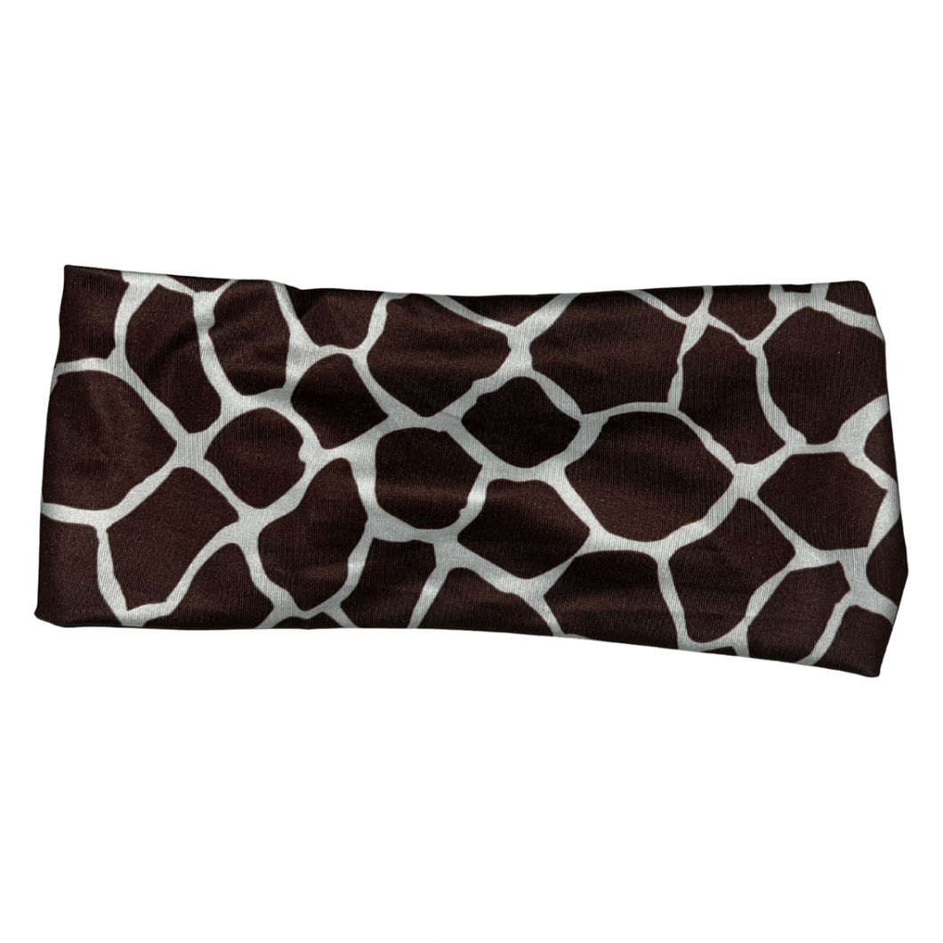 Brown and White Animal Print (No buttons)