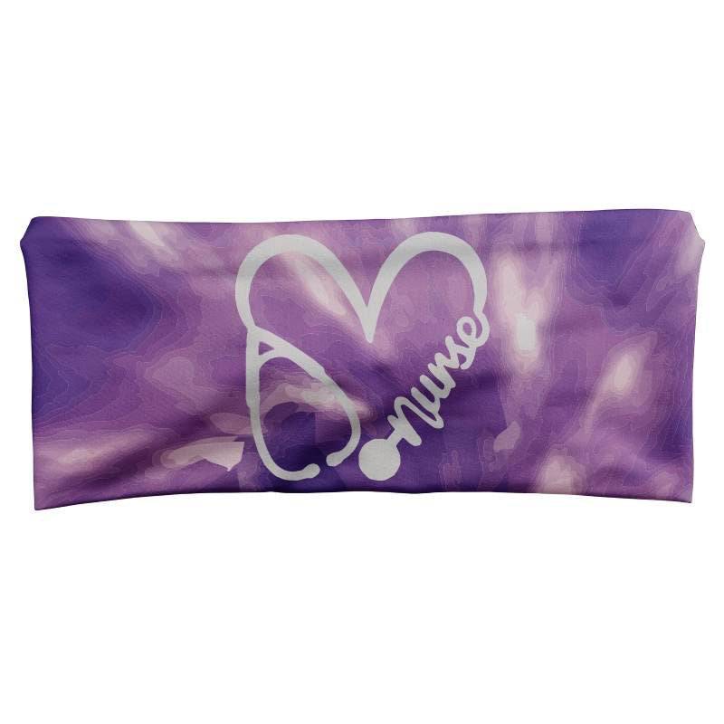 Purple Nurse Tie Dye Band