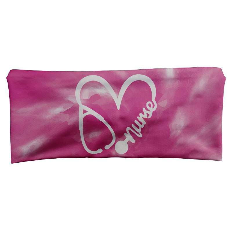 Pink Nurse Tie Dye Band