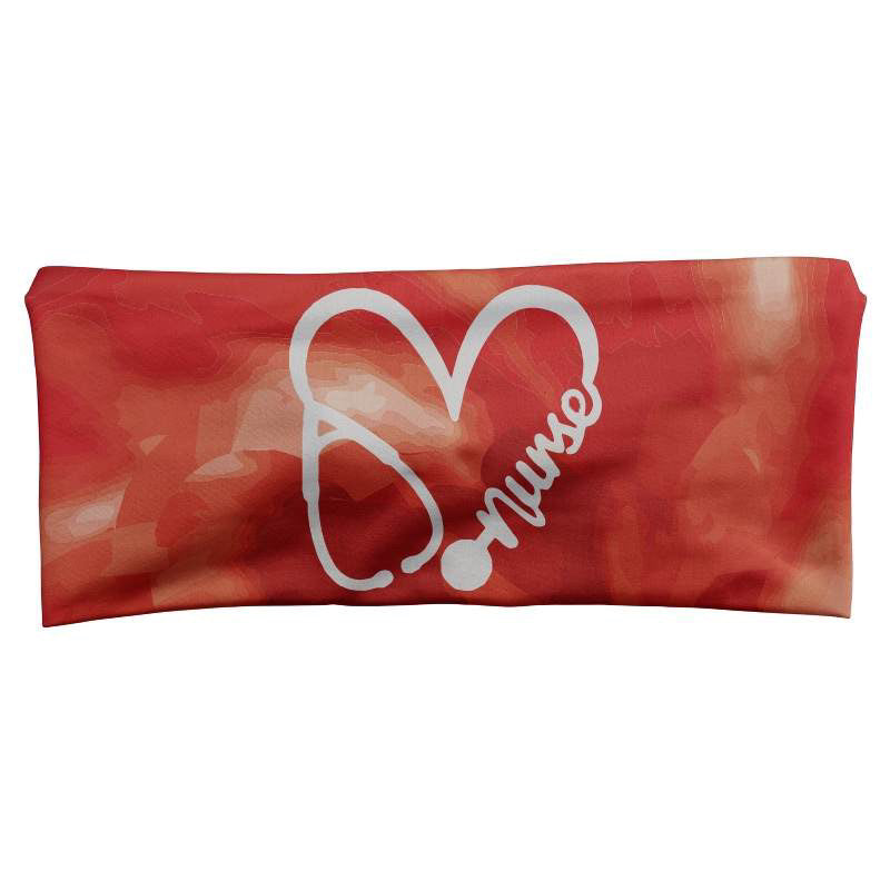 Red Nurse Tie Dye Band